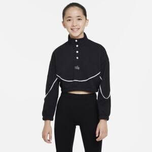 Nike Girls Icon Clash Snap Fleece Pullover Large